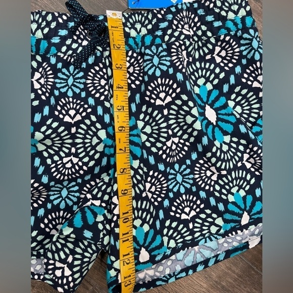 COLUMBIA Cool Coastal Shortie Shorts Womens S Omni Shade 50+ Blue Geometric NWT - Picture 8 of 8
